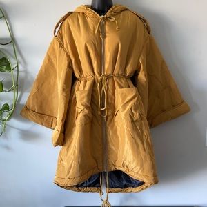 Rehab Lab Bell Sleeve Oversized Padded Coat